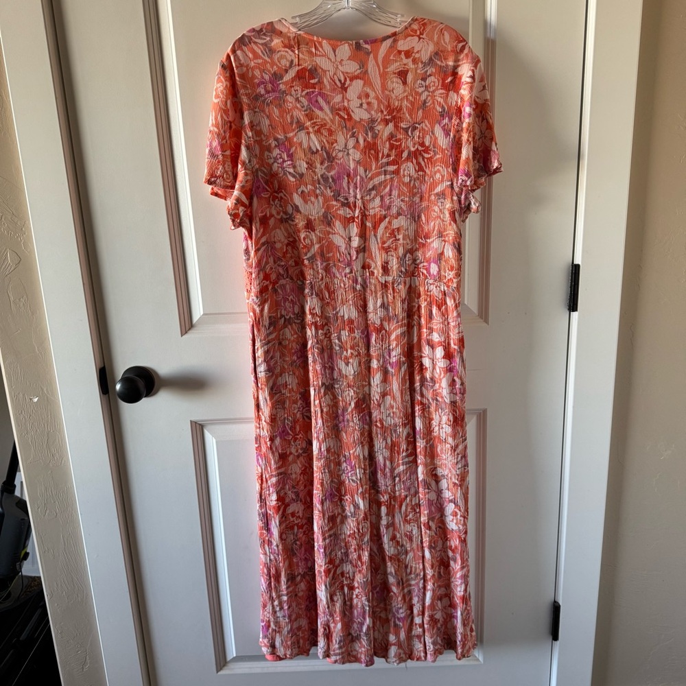 Torrid Crinkle Gauze Lace Up Dress - Picture 4 of 14